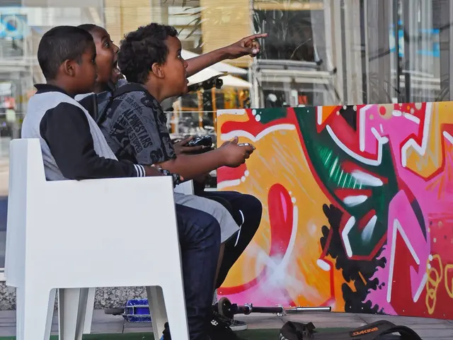 Youngsters construct a memorial utilizing plastic debris