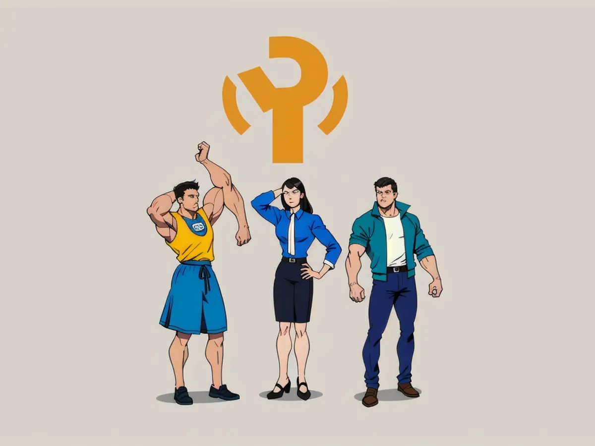 Perplexed workforce pondering over resolution or remedy to address issue, job-related query or...